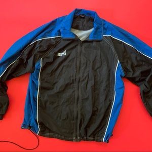 Vintage 90s Blue and Black Zip Up Windbreaker